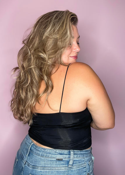 Sweetheart Doube Lined Tank in Black