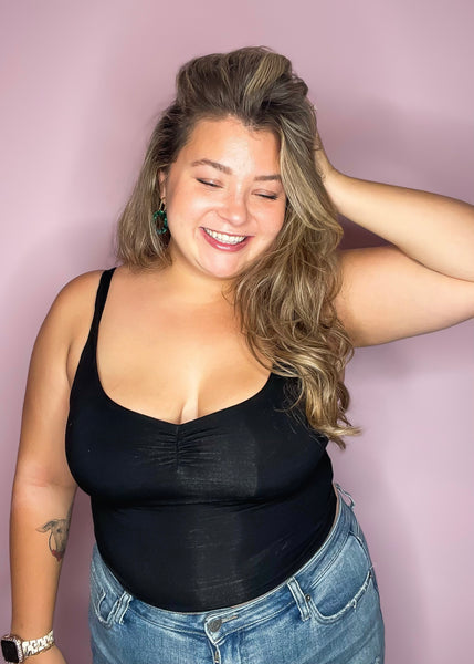 Sweetheart Doube Lined Tank in Black