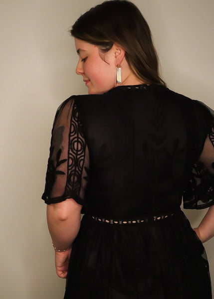 Blossom Romper in Black