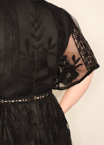 Blossom Romper in Black