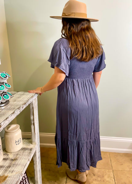 Enchanted to Meet You Dress in Gray