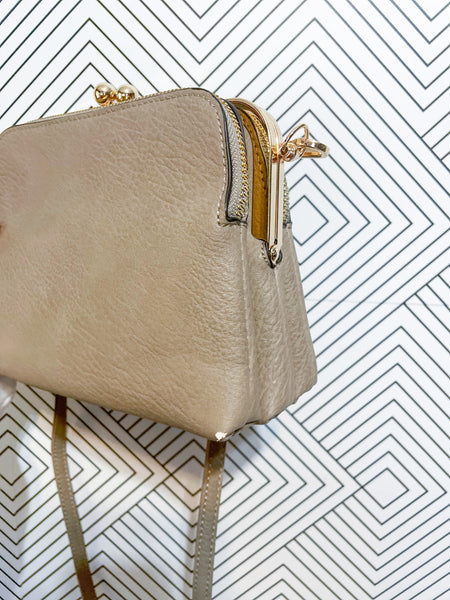Madisyn Cross Body in Stone *read description