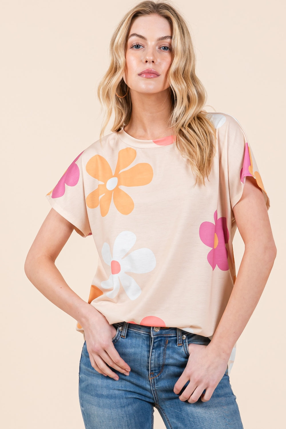 Sandy Floral Short Sleeve T-Shirt