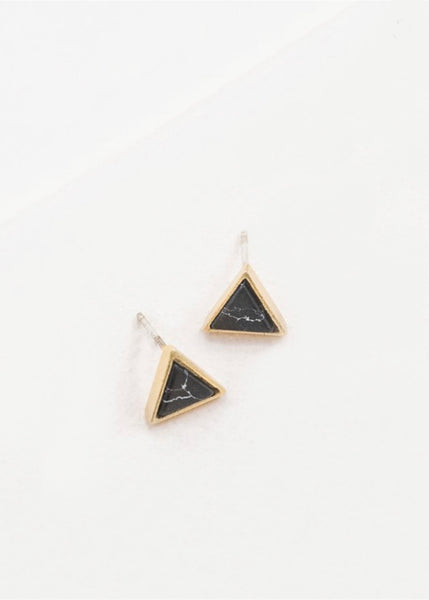 Midnight Marble Earring