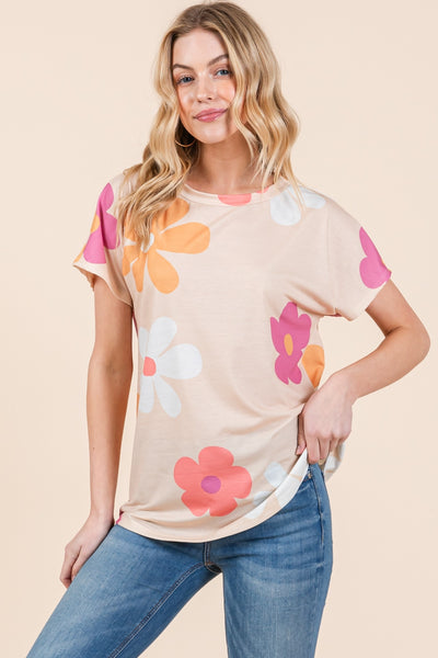 Sandy Floral Short Sleeve T-Shirt