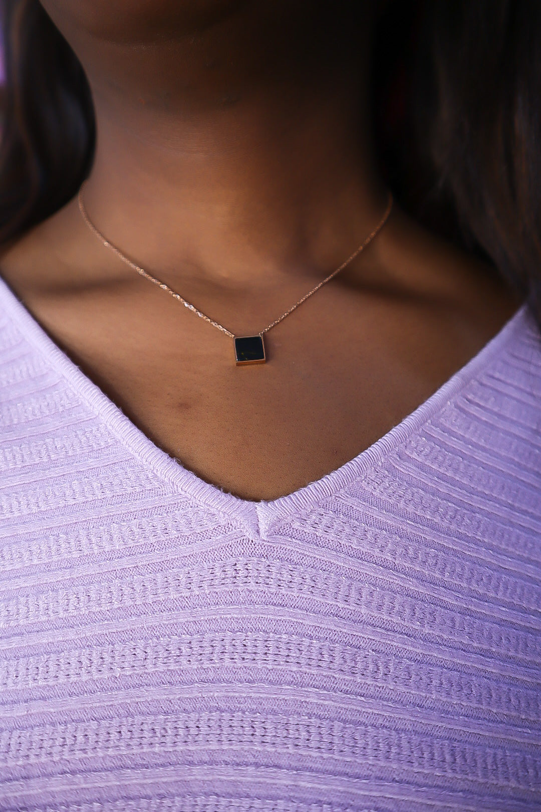 Midnight Marble Necklace